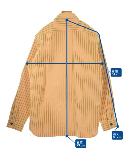 HOUSTON（ヒューストン）カジュアルシャツ オレンジ サイズ:XL メンズ/2200632522101