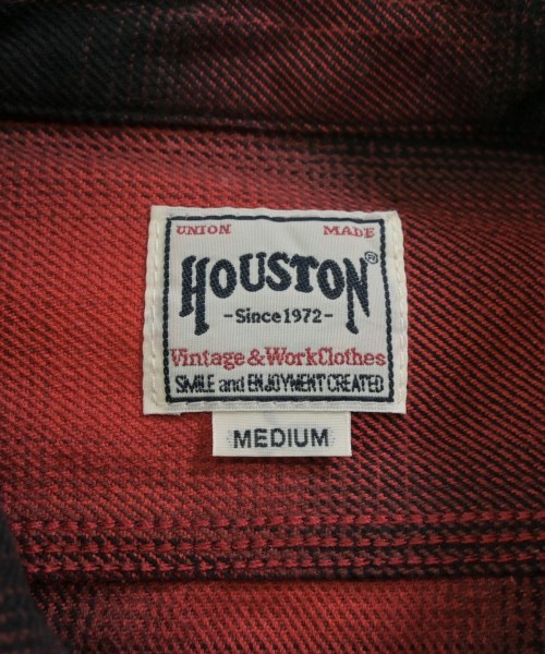 HOUSTON（ヒューストン）カジュアルシャツ 赤 サイズ:M メンズ/2200634251016