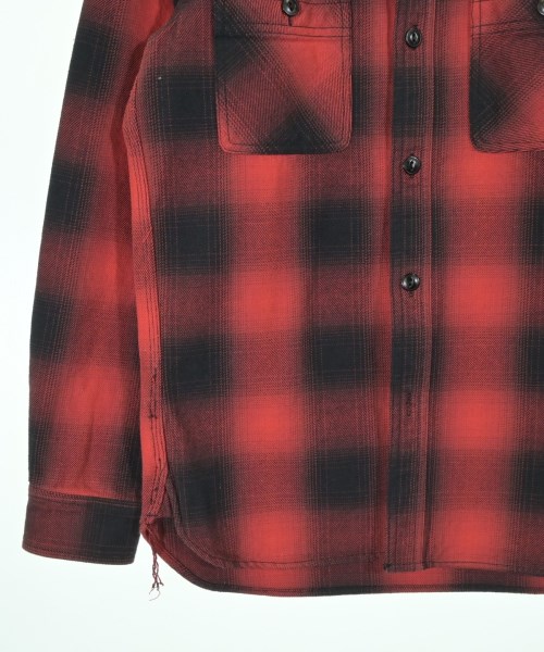 HOUSTON（ヒューストン）カジュアルシャツ 赤 サイズ:M メンズ/2200634251016