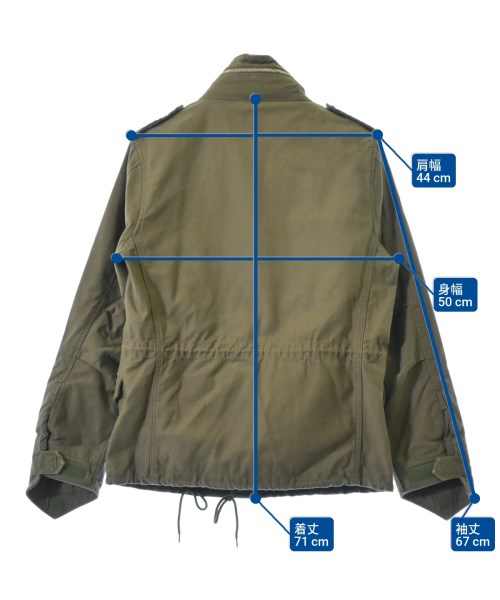 HOUSTON（ヒューストン）ミリタリーブルゾン カーキ サイズ:-(M位) メンズ/2200610378089