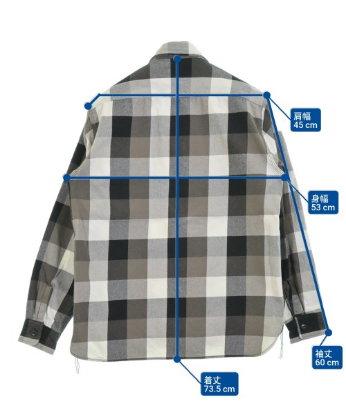 HOUSTON（ヒューストン）カジュアルシャツ 白 サイズ:M メンズ/2200637891011