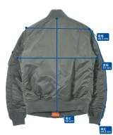 ALPHA（アルファ）ミリタリーブルゾン グレー サイズ:S レディース/2200633341060