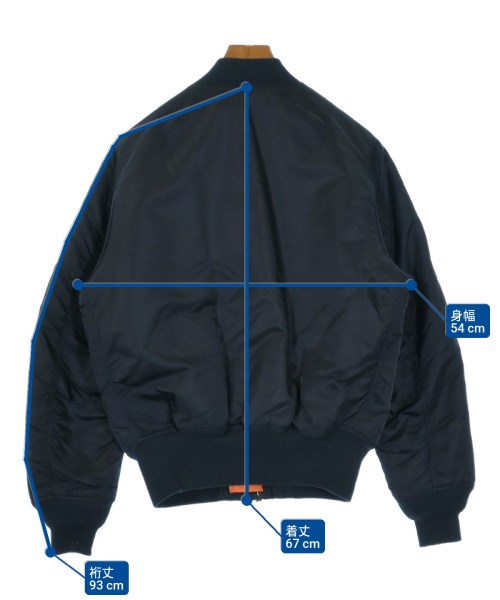 ALPHA（アルファ）ミリタリーブルゾン 紺 サイズ:S メンズ/2200640008017