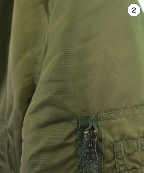 ALPHA（アルファ）ミリタリーブルゾン カーキ サイズ:L メンズ/2200641505010