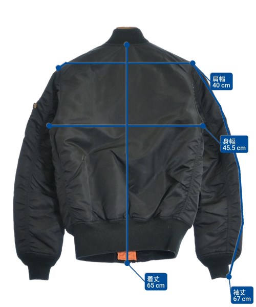 ALPHA（アルファ）ミリタリーブルゾン 黒 サイズ:XS レディース/2200628756039