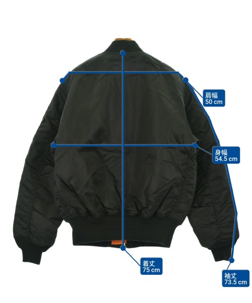 ALPHA（アルファ）ミリタリーブルゾン 黒 サイズ:M メンズ/2200643092013