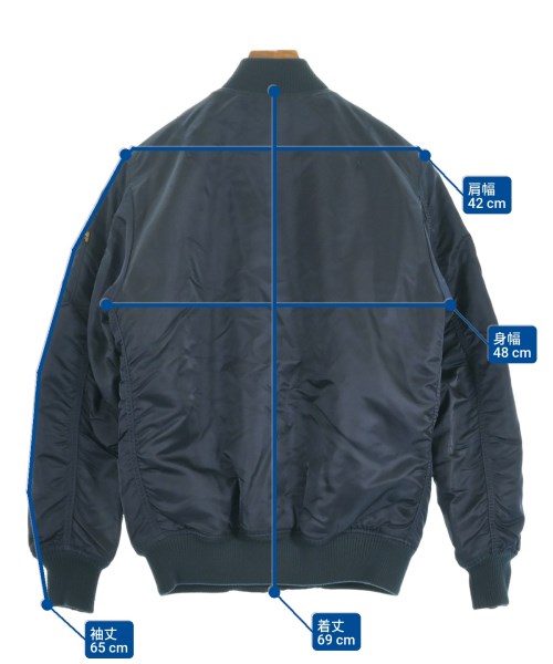 ALPHA（アルファ）ミリタリーブルゾン 紺 サイズ:S メンズ/2200614562026
