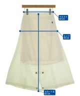 ALPHA（アルファ）ロング・マキシ丈スカート 白 サイズ:S レディース/2200631558095