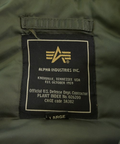 ALPHA（アルファ）モッズコート カーキ サイズ:L メンズ/2200672532016