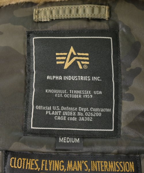 ALPHA（アルファ）ダウンコート ベージュ サイズ:M メンズ/2200673992017