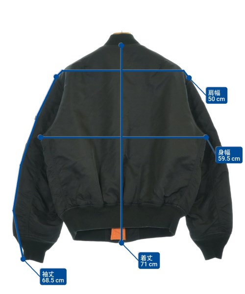 ALPHA（アルファ）ミリタリーブルゾン 黒 サイズ:L メンズ/2200675139014