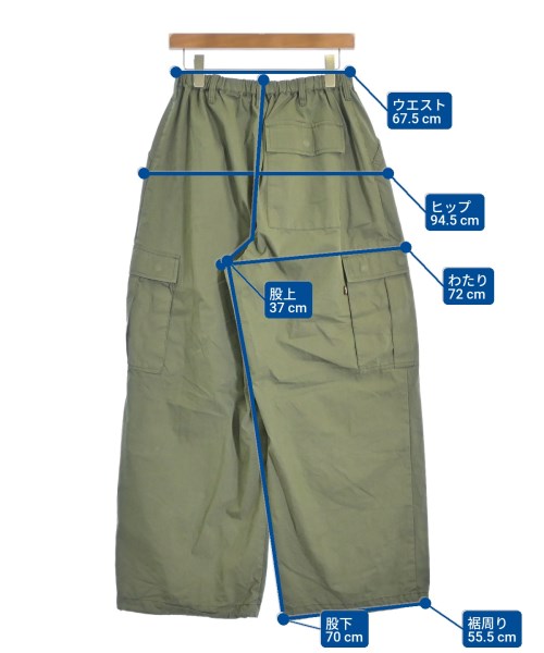 ALPHA（アルファ）カーゴパンツ カーキ サイズ:M メンズ/2200679669029
