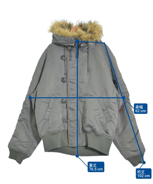 ALPHA（アルファ）ミリタリーブルゾン カーキ サイズ:XL メンズ/2200655703013