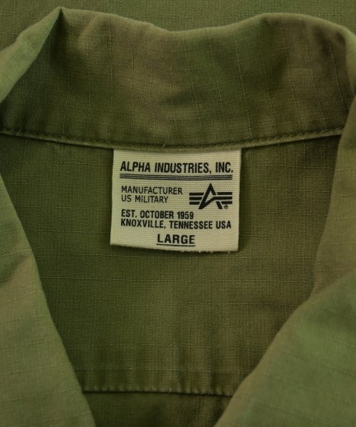 ALPHA（アルファ）カジュアルシャツ カーキ サイズ:L メンズ/2200648662037