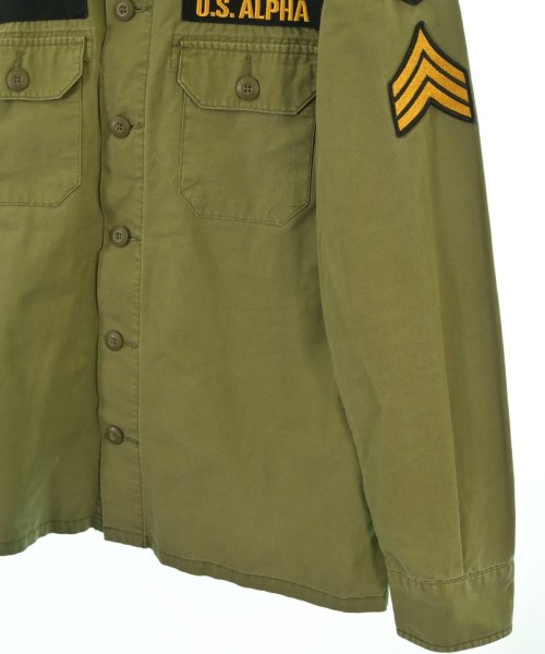 ALPHA（アルファ）カジュアルシャツ カーキ サイズ:L メンズ/2200648662037