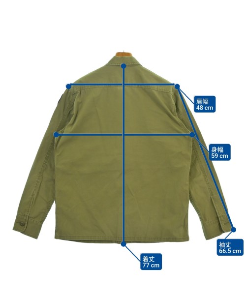 ALPHA（アルファ）カジュアルシャツ カーキ サイズ:L メンズ/2200648662037