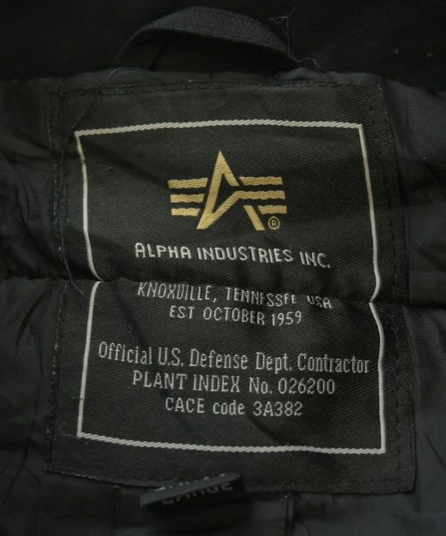 ALPHA（アルファ）ミリタリーブルゾン 黒 サイズ:L メンズ/2200649243037