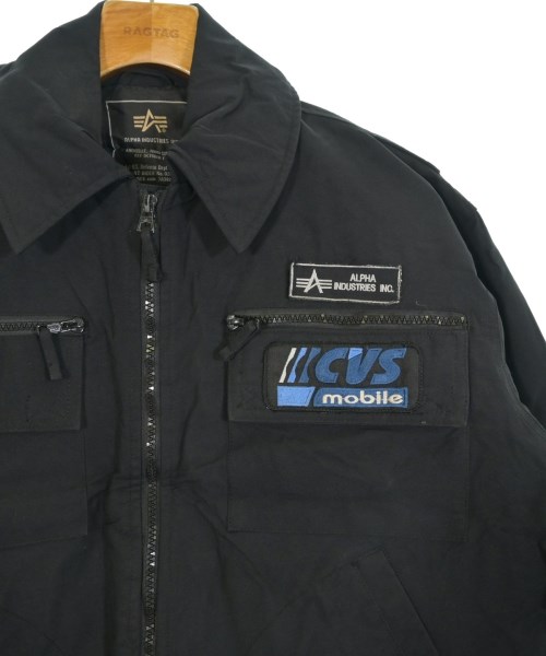 ALPHA（アルファ）ミリタリーブルゾン 黒 サイズ:L メンズ/2200649243037