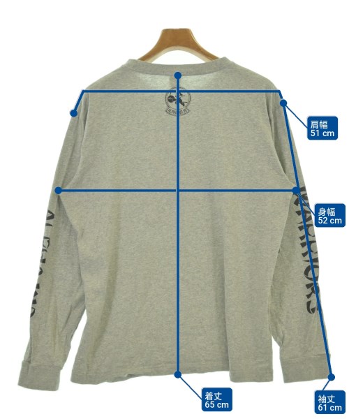 ALPHA（アルファ）Tシャツ・カットソー グレー サイズ:XL メンズ/2200704991118