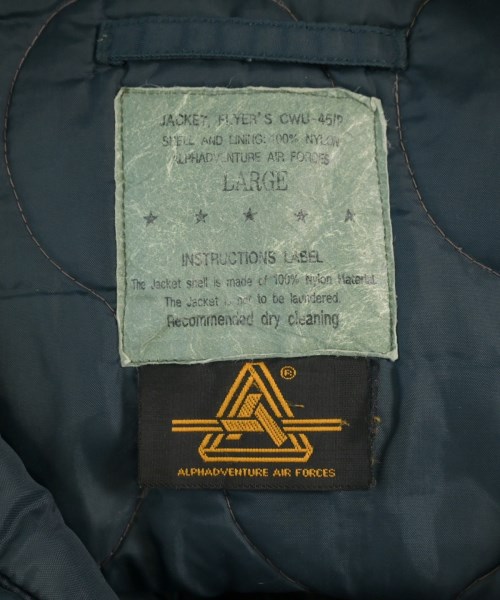 ALPHA（アルファ）ミリタリーブルゾン 青 サイズ:L メンズ/2200664015015