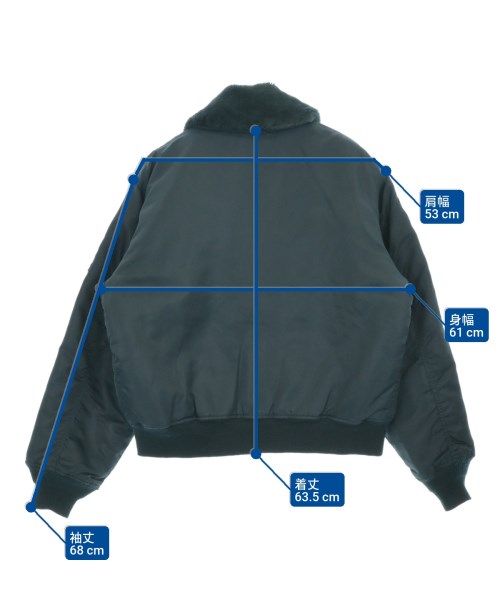 ALPHA（アルファ）ミリタリーブルゾン 青 サイズ:L メンズ/2200664015015