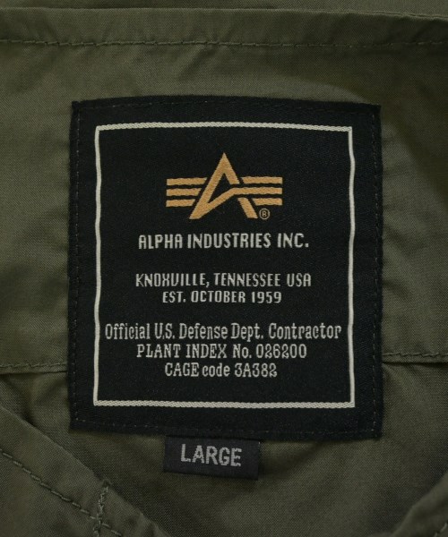 ALPHA（アルファ）ミリタリーブルゾン カーキ サイズ:L メンズ/2200666889638