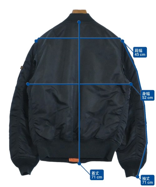 ALPHA（アルファ）ミリタリーブルゾン 紺 サイズ:L メンズ/2200670282012