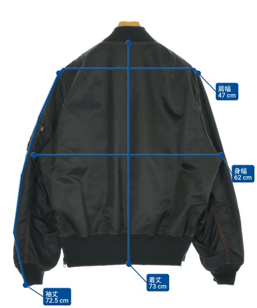 ALPHA（アルファ）ミリタリーブルゾン 黒 サイズ:XL メンズ/2200671044015