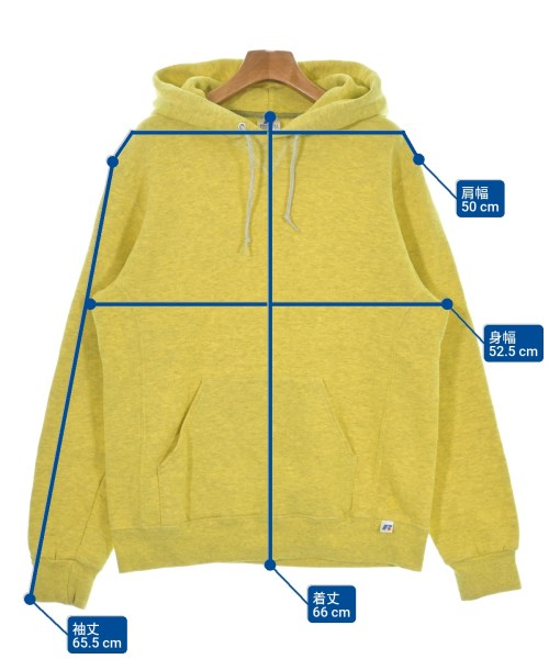 Russell Athletic（ラッセルアスレチック）パーカー 黄 サイズ:M レディース/2200635706058