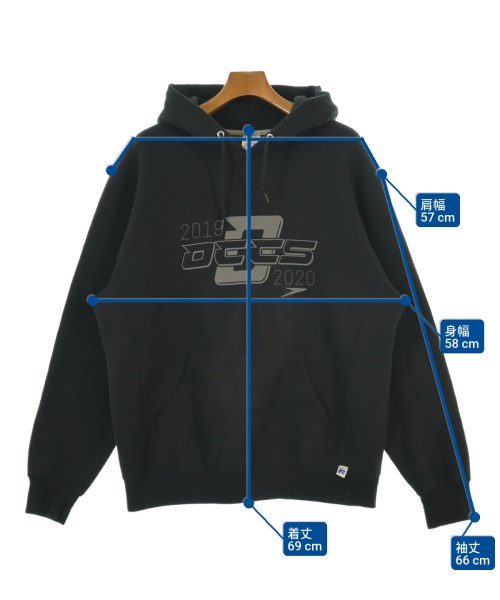 Russell Athletic（ラッセルアスレチック）パーカー 黒 サイズ:L メンズ/2200622261058