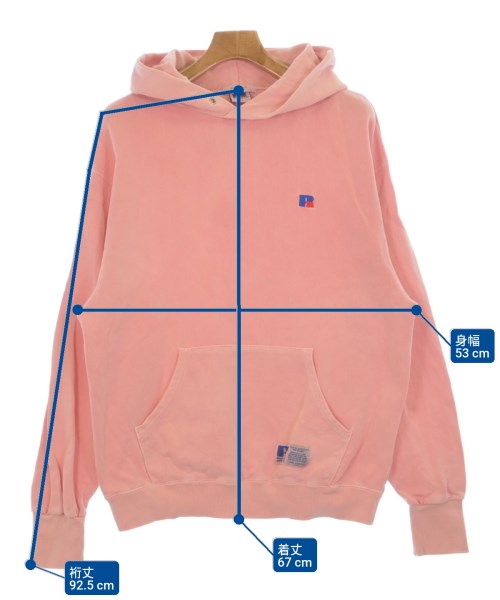 Russell Athletic（ラッセルアスレチック）パーカー ピンク サイズ:F レディース/2200624338055