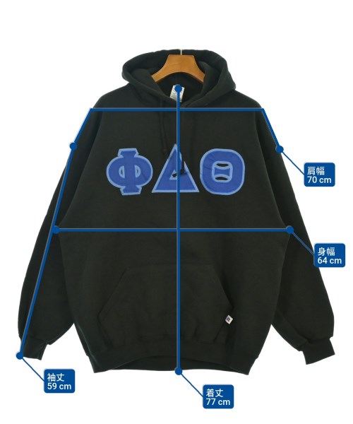 Russell Athletic（ラッセルアスレチック）パーカー 黒 サイズ:XL メンズ/2200651113014