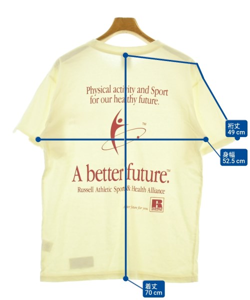 Russell Athletic（ラッセルアスレチック）Tシャツ・カットソー 黄 サイズ:M レディース/2200686391074