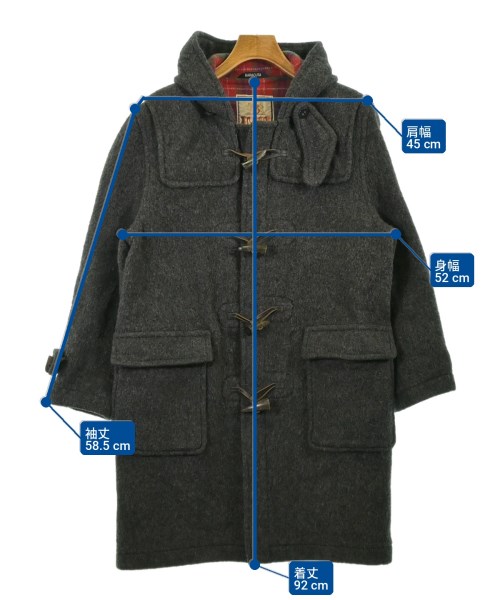 BARACUTA（バラクータ）ダッフルコート グレー サイズ:38(M位) メンズ/2200715878323