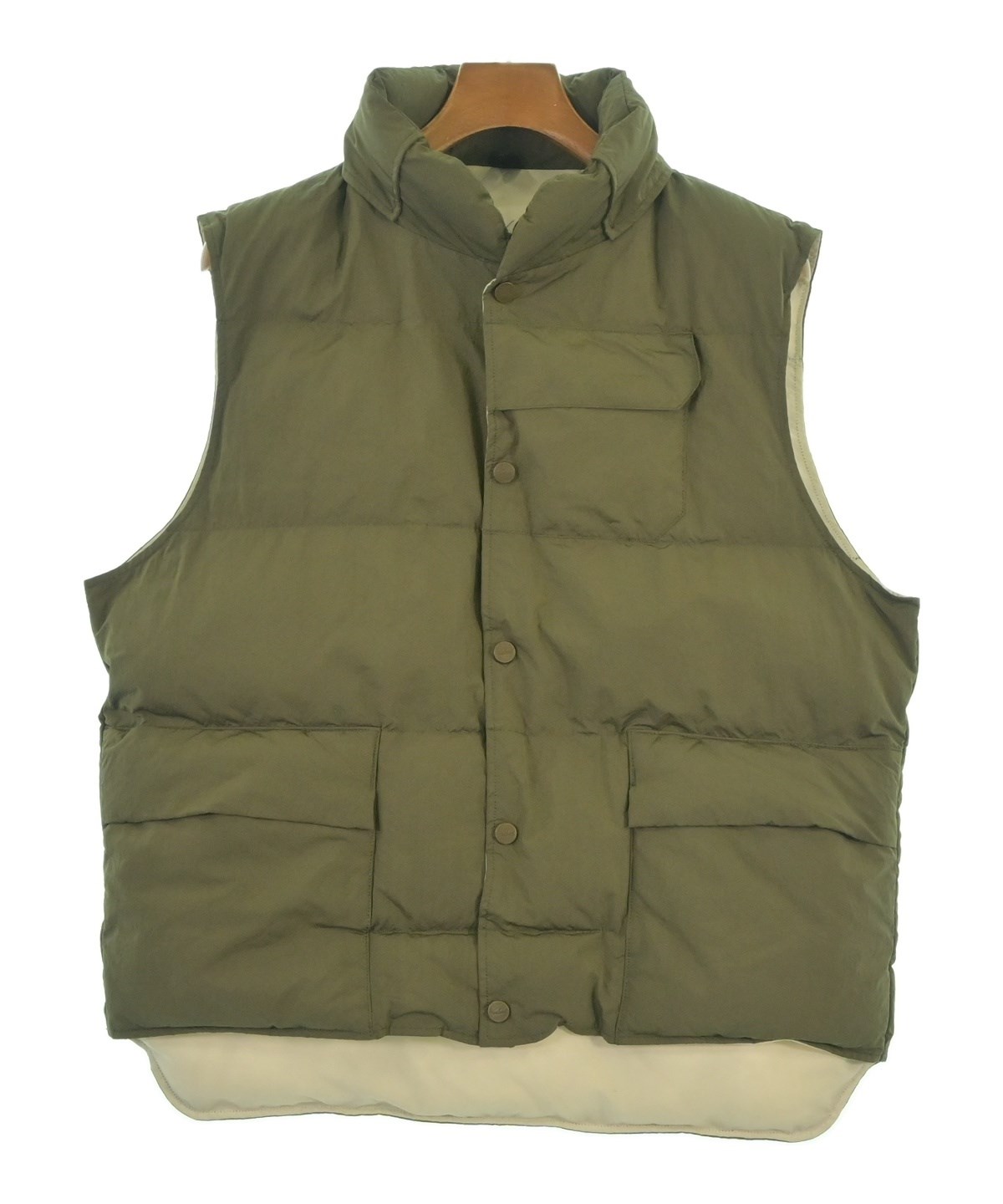 Woolrich ダウンベスト Mサイズ オリーブ　美品 WOOLRICH（ウールリッチ）ダウンジャケット/ダウンベスト カーキ