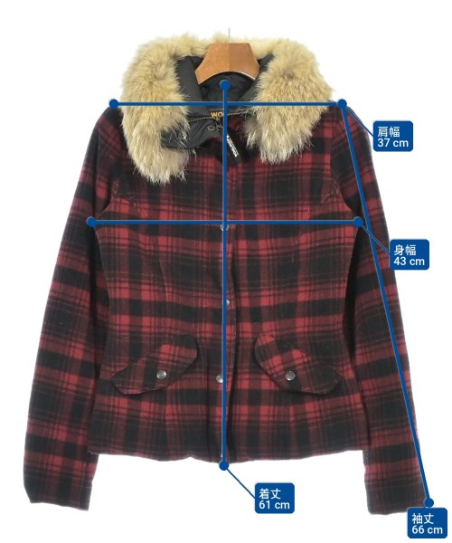WOOLRICH（ウールリッチ）ダウンジャケット/ダウンベスト 赤 サイズ:S レディース/2200718090029