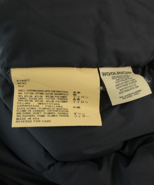 WOOLRICH（ウールリッチ）ダウンジャケット/ダウンベスト 黒 サイズ:M メンズ/2200717399468