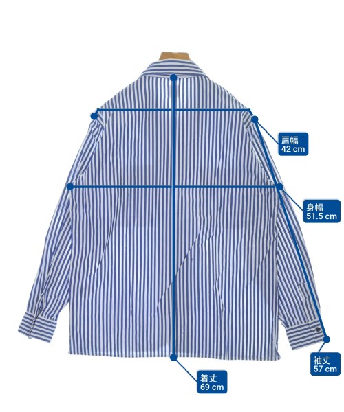 DENIME（ドゥニーム）カジュアルシャツ 青 サイズ:M メンズ/2200640401078