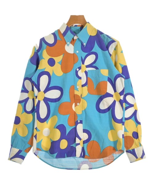 SUGAR CANE(シュガーケーン)カジュアルシャツ 青 サイズ:S/2200640363024