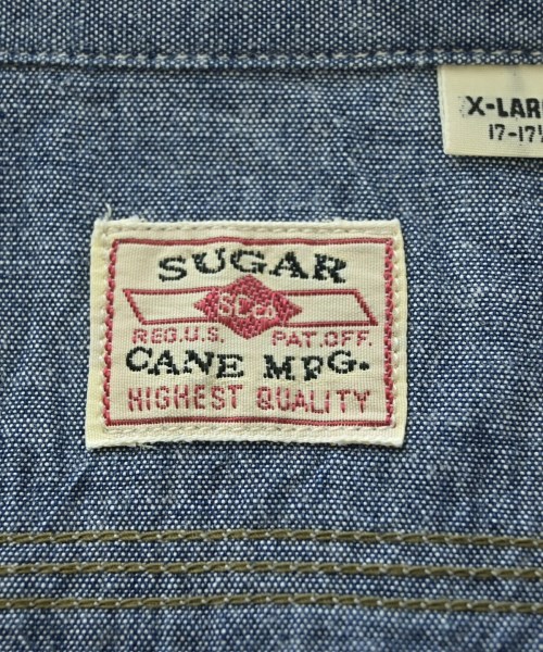 SUGAR CANE（シュガーケーン）カジュアルシャツ 紺 サイズ:XL メンズ/2200731945177