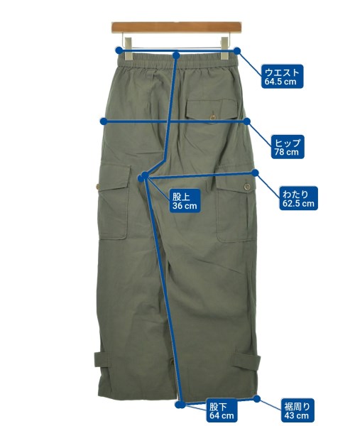 John bull（ジョンブル）カーゴパンツ カーキ サイズ:SS(XS位) レディース/2200625388066