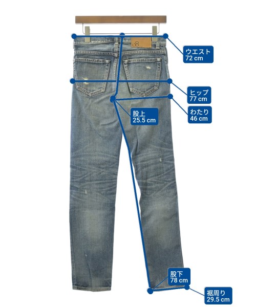 John bull（ジョンブル）デニムパンツ 青 サイズ:SS(XS位) レディース/2200651191029