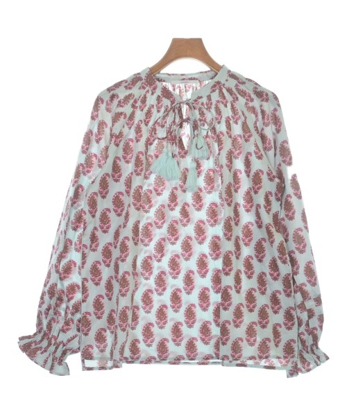 John bull(ジョンブル)ブラウス 青 サイズ:F/2200667554092