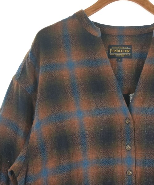PENDLETON（ペンドルトン）シャツワンピース 茶 サイズ:F レディース/2200612405028
