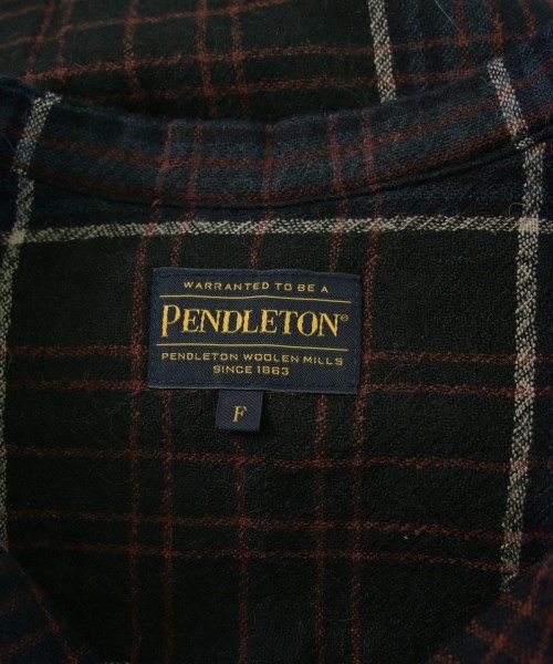 PENDLETON（ペンドルトン）シャツワンピース 黒 サイズ:F レディース/2200646657073