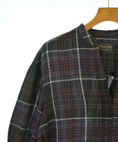 PENDLETON（ペンドルトン）シャツワンピース 黒 サイズ:F レディース/2200646657073