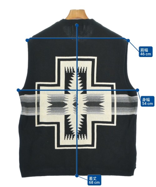 PENDLETON（ペンドルトン）ベスト 黒 サイズ:M メンズ/2200643338036