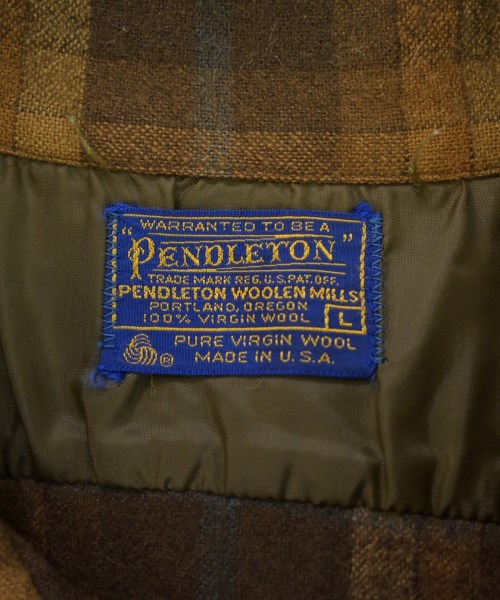 PENDLETON（ペンドルトン）カジュアルシャツ 茶 サイズ:L メンズ/2200728246041