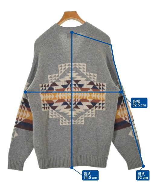 PENDLETON（ペンドルトン）カーディガン グレー サイズ:L メンズ/2200728088054