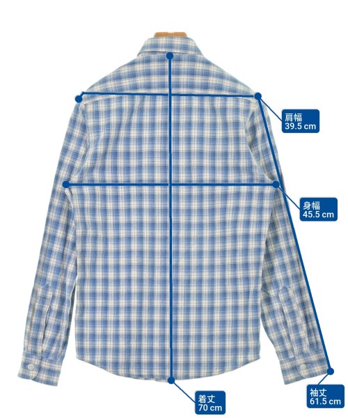 RRL（ダブルアールエル）カジュアルシャツ 青 サイズ:XS メンズ/2200551891128